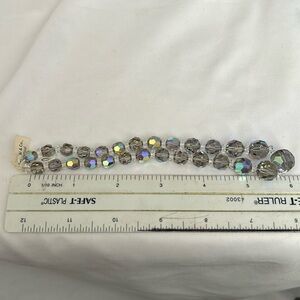 Swarovski Rare Original Graduated Strand Starlight Crystal Beads making jewelry